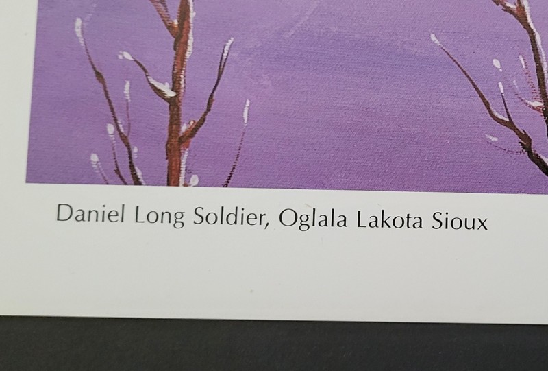 Daniel Long Soldier Artist "Sacred Light" Oglala Lakota Sioux 23"x18" Print 1994 gallery