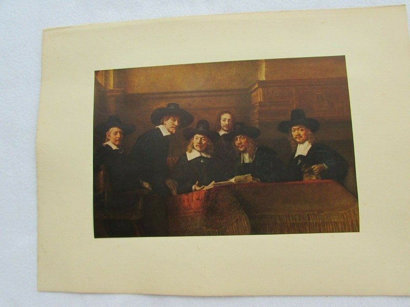 Vintage Rembrandt Print Board of the Clothmakers Guild Syndics 52531