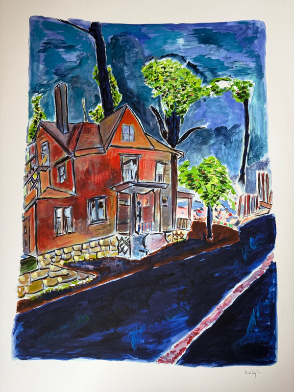 Bob Dylan House On Union Street. Signed art print, 1/295 Ex. 91.5cm x 71cm COA