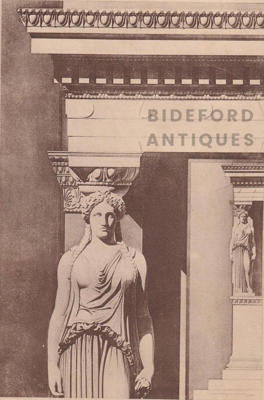 c. 1910 ERECHTHEION CARYATID, ACROPOLIS - Architecture Print - 8.6 x 12 Inches gallery