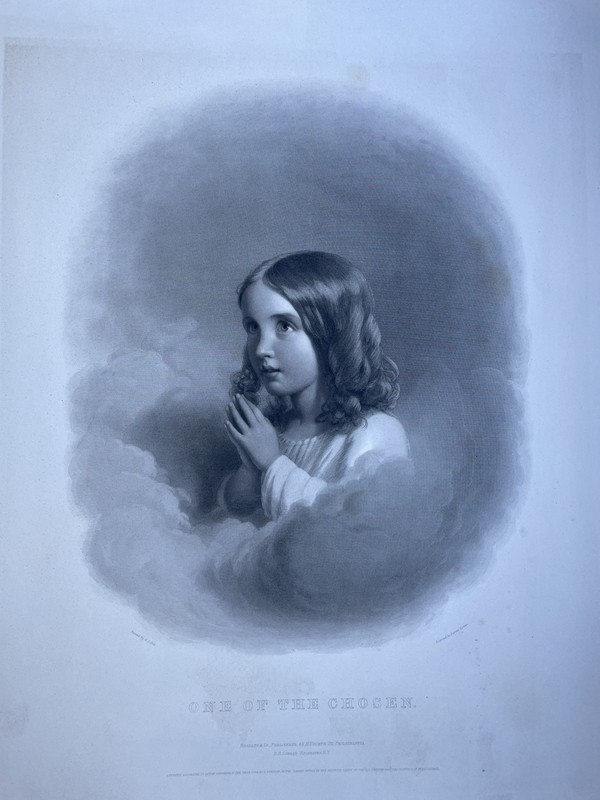 Orig.Engraving S.Sartain After Painting by S.J. Guy Pubd. 1868 ONE OF THE CHOSEN gallery