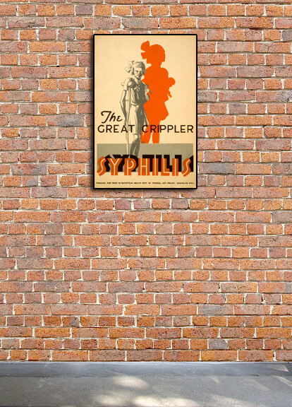 Young Girl with Syphilis Vintage Style 1936 WPA Public Health Poster - 16x24 gallery