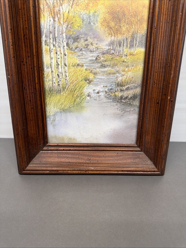 Vintage Peggy Bingham Framed Print Aspen, Mountains Landscape P0 gallery