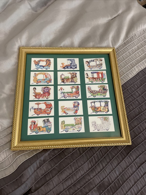 Framed Chaos Float Cards From Mardi Gras 2013 New Orleans gallery