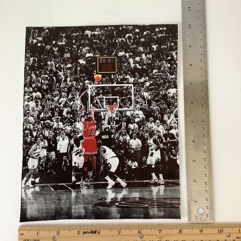 Michael Jordan Canvas Print «Last Shot» Game 6 1998 NBA Finals 8×10