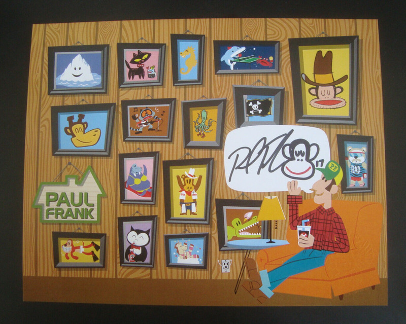 Paul Frank 2017 Designer Con Art Print Signed Embossed Julius Sketch dcon