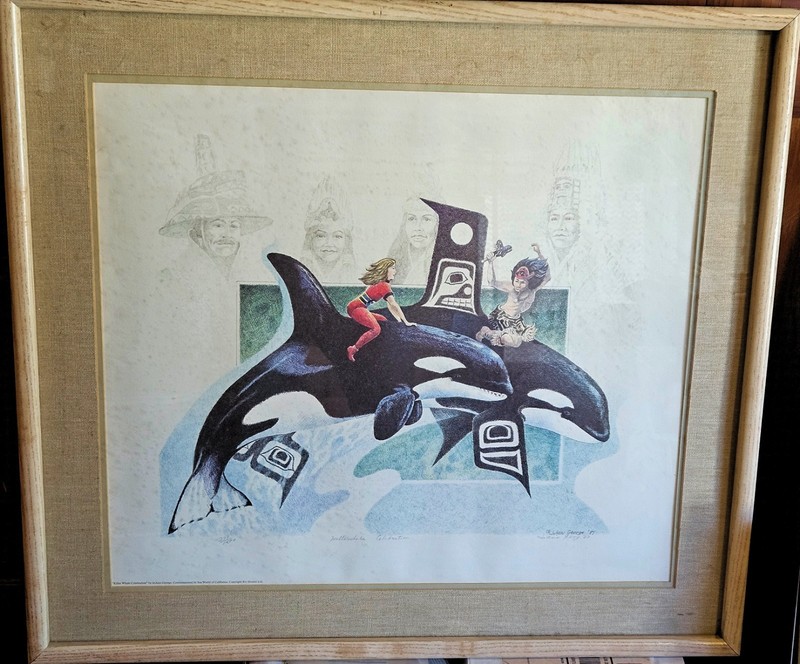 KILLER WHALE CELEBRATION JOANN GEORGE SIGNED NUMBERED PRINT ART TLINGIT ALASKA gallery