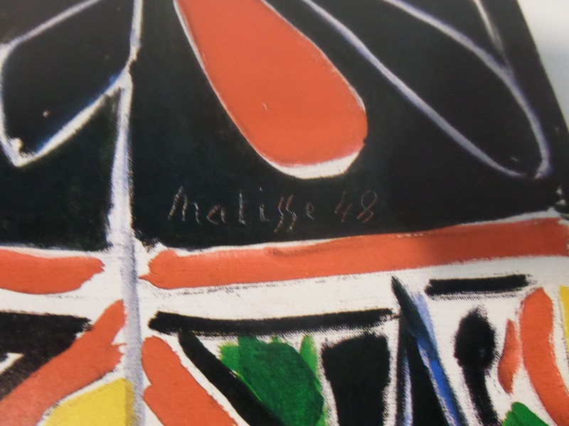 Vintage 22x28 Poster Print Henri Matisse 1948 Interior With Egyptian Curtain gallery