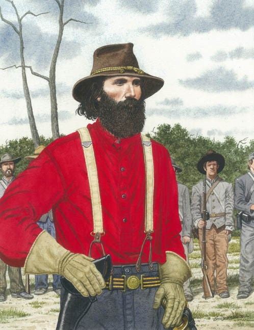 A. P. HILL CONFEDERATE GENERAL CIVIL WAR ART PRINT