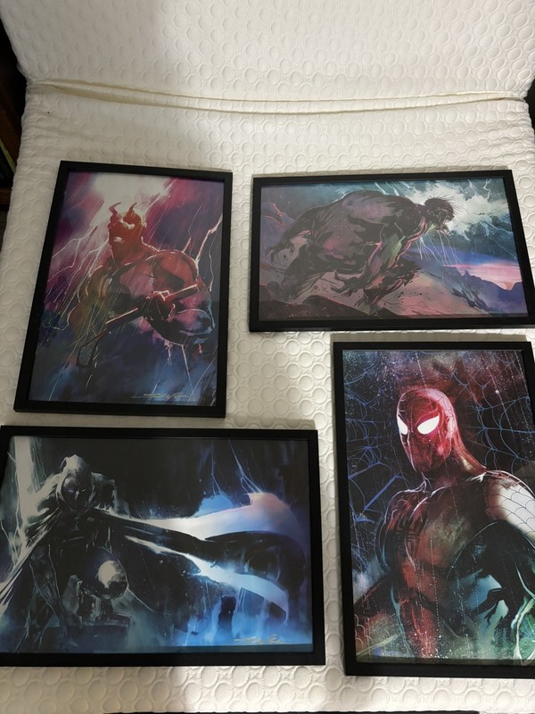 Stuart Sayger Marvel Prints – Signed – Lot of 4