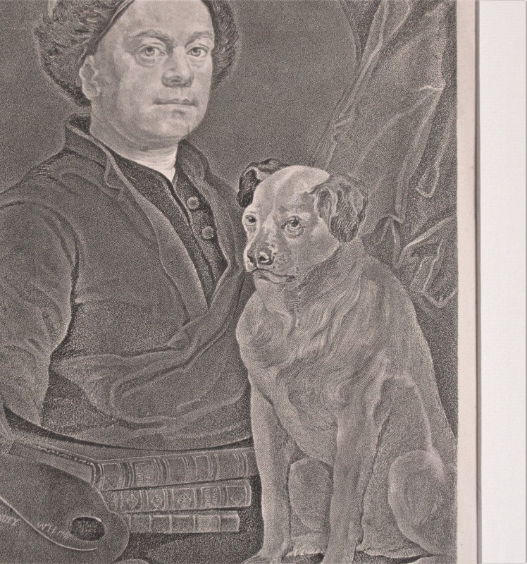 Portrait of William Hogarth, 1795 etching by Benjamin Smith after Hogarth gallery