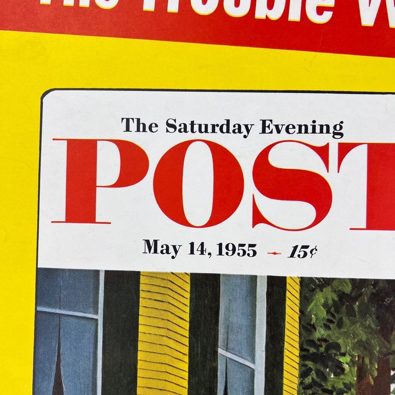 1950s BIG Saturday Evening Post Vintage Advertising Sign 28" Cardboard Display gallery