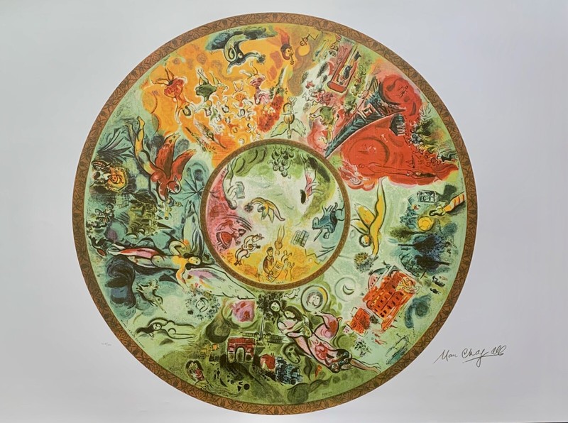 Marc Chagall PARIS OPERA CEILING Signed Limited Edition Large Lithograph Art gallery