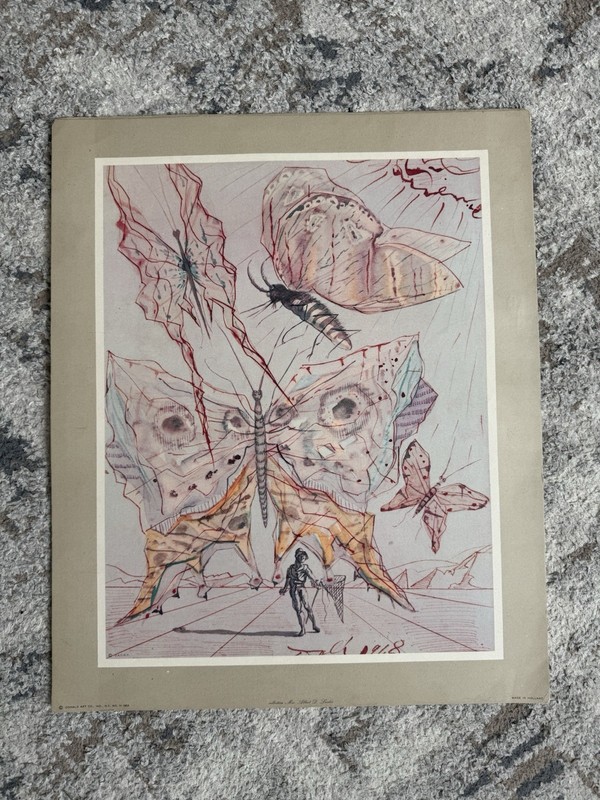 Salvador Dali 1953 “Butterflies” Signed Lithograph