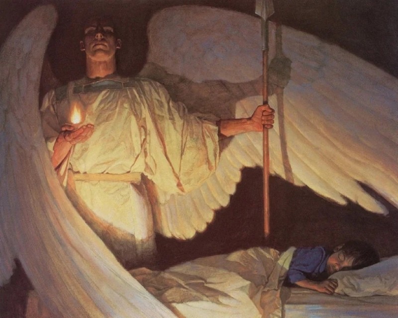 THOMAS BLACKSHEAR WATCHERS IN THE NIGHT painting art print