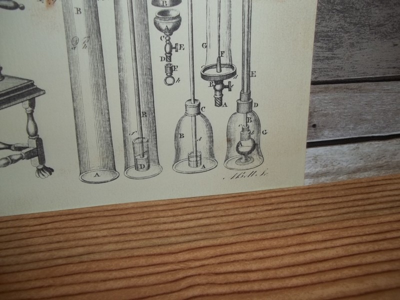 Antique Engraving Print Scientific Pump 18h-19th Century Andrew Bell Original gallery