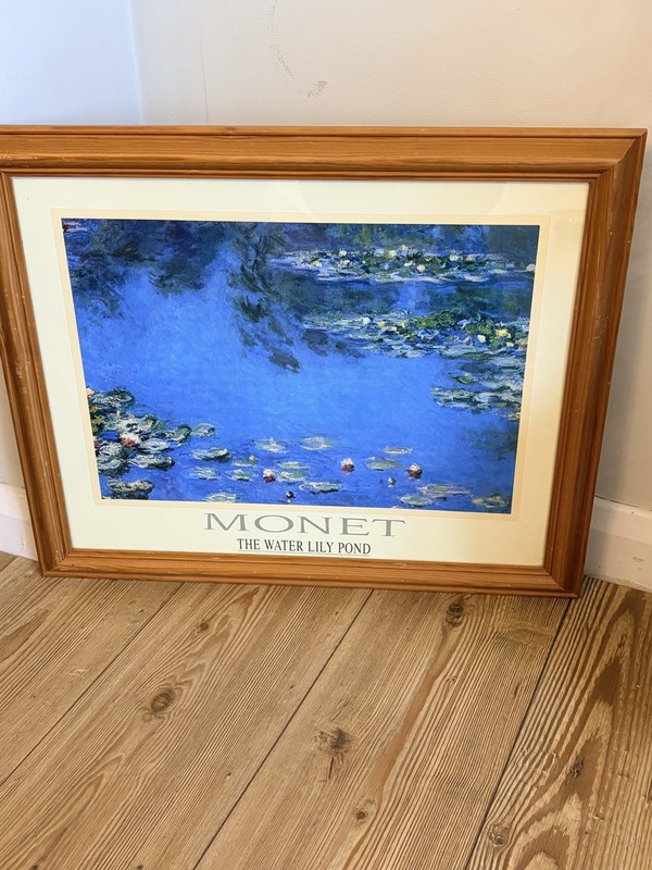 Claude Claude Monet Water Lily Pond Framed Print Large Impressionist Art 19”
