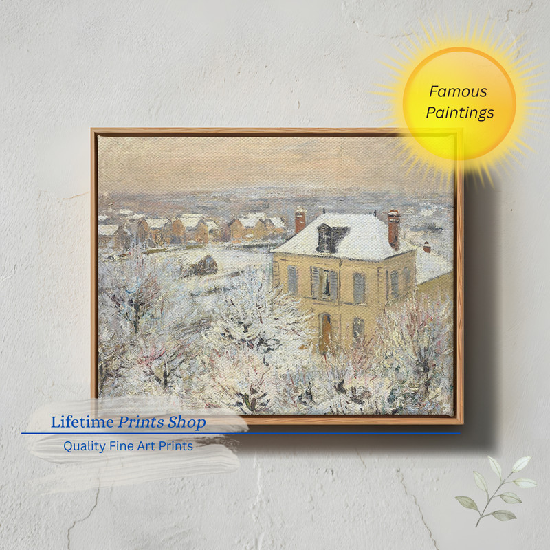 House in Winter 1911 Vintage Painting Giclee Fine Art Canvas Print gallery