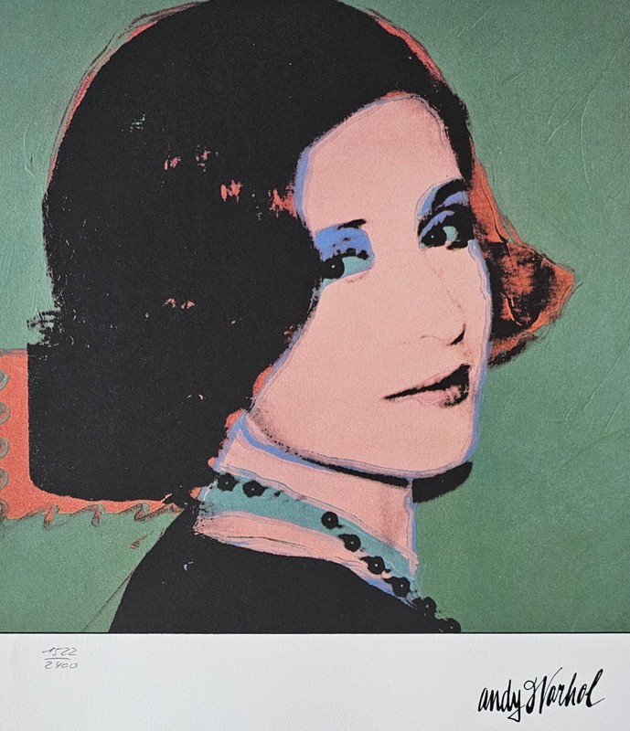 ANDY WARHOL Marion Bloch HAND NUMBERED 1522/2400 Pop art Kansas City woman