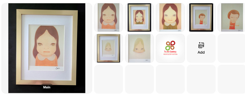 Yoshitomo Nara Set of 4 Signed Prints from Tokyo Framed Japan Contemporary Art