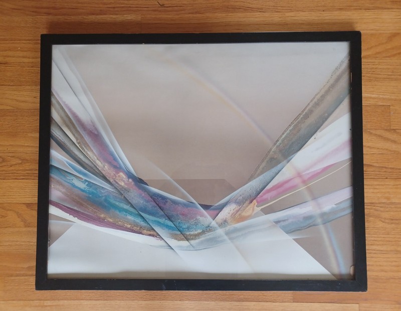 Elba Alvarez "Mistral" litho, framed.