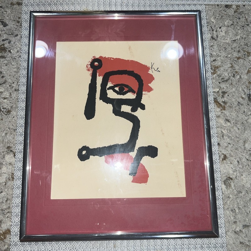 PAUL KLEE SILKSCREEN «KETTLEDRUMMER» VINTAGE MODERN CLASSIC SERIES ABSTRACT