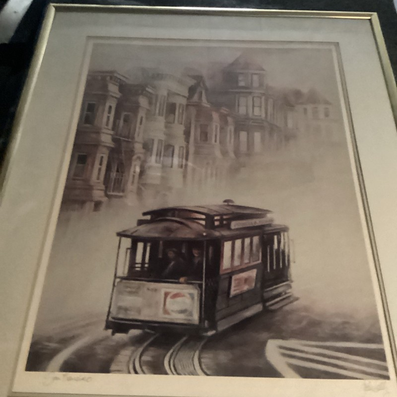 VTG John Kelly San Francisco California Cable Car Signed Pepsi