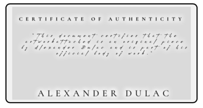 ALEXANDER DULAC Hand Signed Authentic Print | JACKIE KENNEDY Ltd.Ed. of 10 gallery
