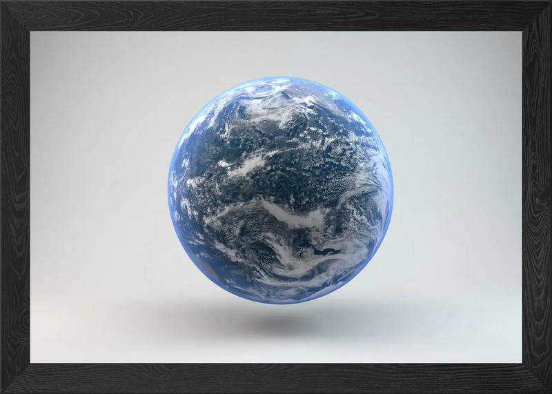 PLANET EARTH SRUDIO SHOT Framed Wall Art Poster Canvas Print Picture