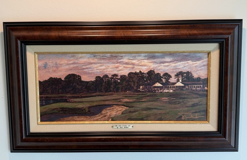 Signed Scott Medlock The 2006 Ryder Cup Golf Framed Print