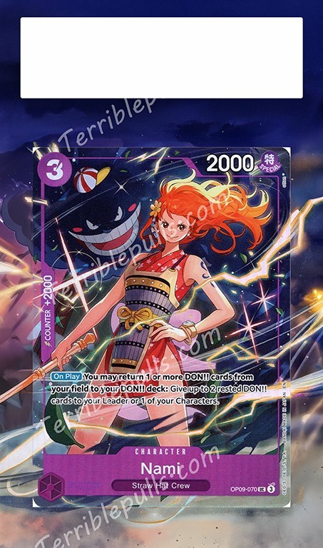 One Piece Extended Art Insert for PSA- Nami (Nami Gengar) OP09-070 ART ONLY