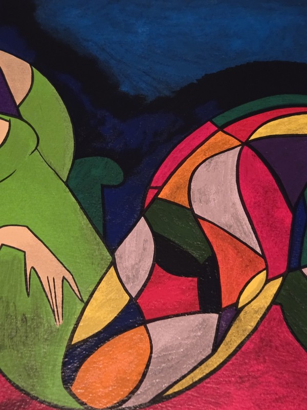 Linda Le Kinff Mercredi Matin Signed Numbered Serigraph 12 1/4" x 15 1/4" gallery