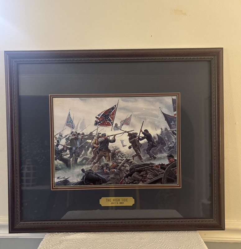 M Künstler The High Tide Framed Print – Pickett’s Charge Gettysburg Battle