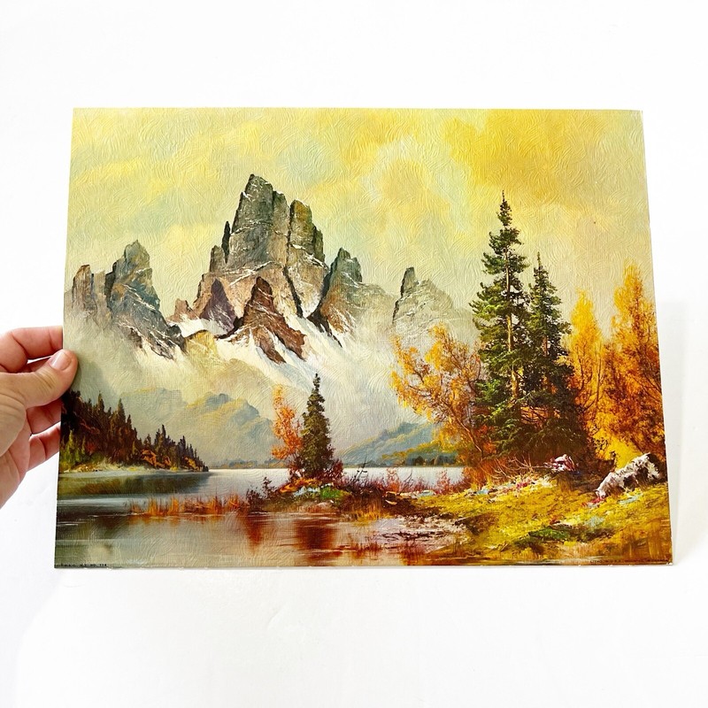 Winde Art Timberline Lake Lithograph 11 X 14 NY Mountain Lake Landscape Wilmer gallery
